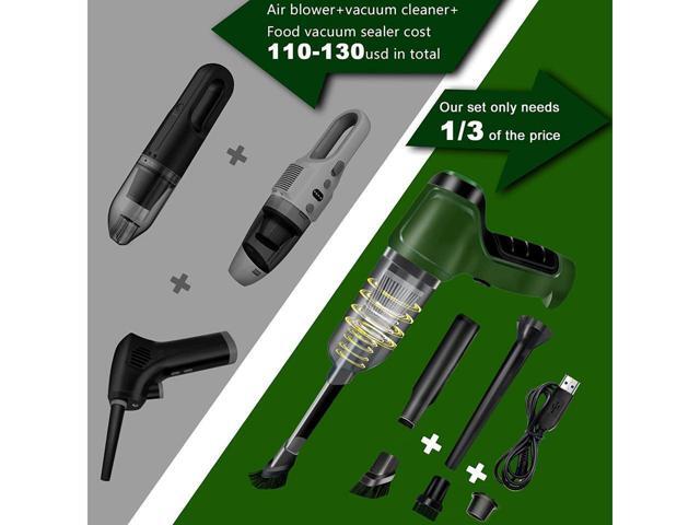 KEHIPI Compressed Air Duster, Keyboard Cleaner, 3-in-1 Mini Vacuum, 36000 RPM Electric Canned Air Kit,Cordless Air Can for Computer Desk...