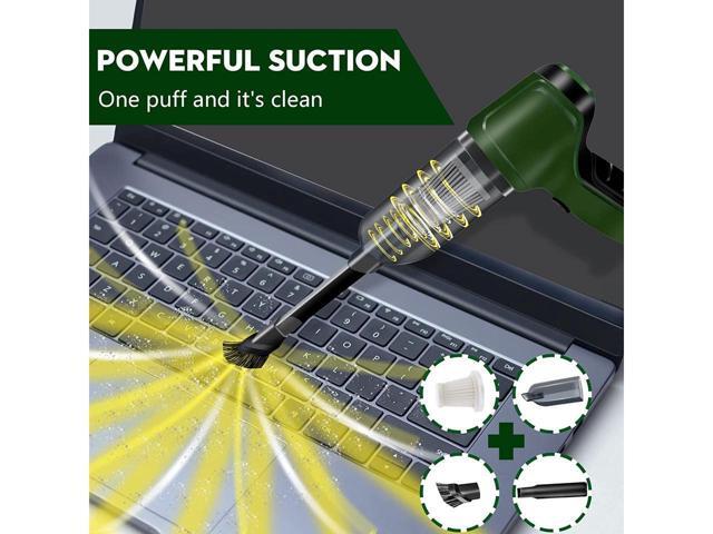 KEHIPI Compressed Air Duster, Keyboard Cleaner, 3-in-1 Mini Vacuum, 36000 RPM Electric Canned Air Kit,Cordless Air Can for Computer Desk...