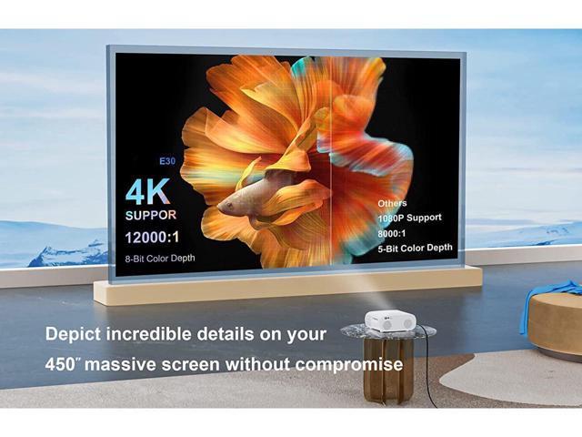 KEHIPI Auto-Focus Projector with WiFi 6 and Bluetooth: 490 ANSI 19000L Native 1080P Outdoor Movie Projector 4k Support,Auto 6D Keystone & 50%...
