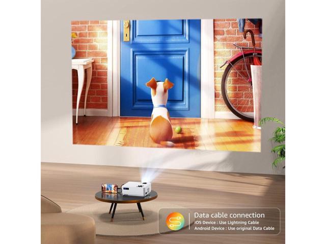 KEHIPI 5G WiFi Bluetooth Native 1080P Projector, 12000LM Full HD Movie Projector, 300' Display Support 4k Home Theater,Compatible with...