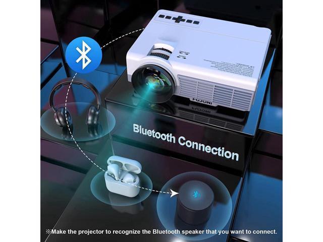 KEHIPI Projector with WiFi and Bluetooth, 5G WiFi Native 1080P 9500L 4K Supported, Portable Outdoor Projector with Screen for Home Theater,...