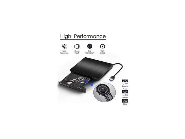 KEHIPI External CD DVD Drive, USB 3.0 Slim CD/DVD +/-RW Drive Rewriter Burner Writer, High Speed Data Transfer USB Optical Drives Player Player for...