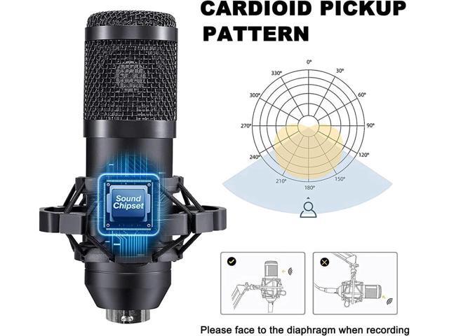 KEHIPI Podcast Equipment Bundle, BM-800 Mic Kit with Live Sound Card, Podcast Microphone Bundle with Studio Microphone, Recording Studio Equipment...