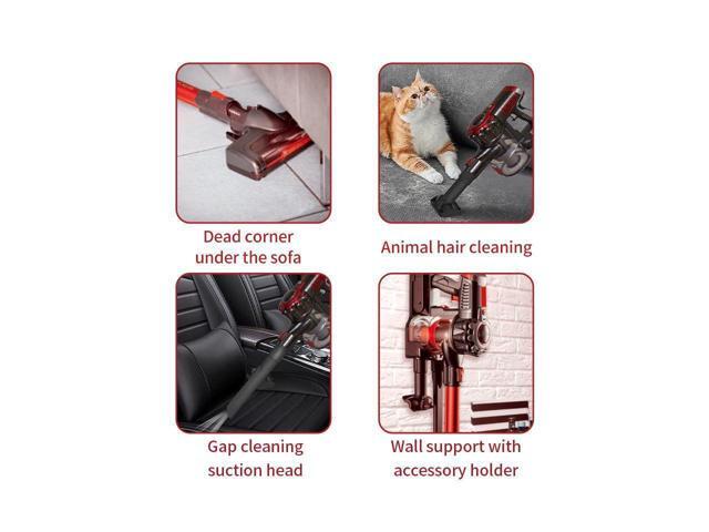 KEHIPI Cordless Vacuum Cleaner with 2 Power Modes, 20Kpa/2000W Powerful Cordless Stick Vacuum with Self-Standing, Lightweight Handheld Quiet Vacuum...