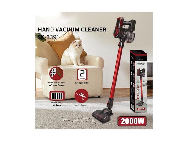 KEHIPI Cordless Vacuum Cleaner with 2 Power Modes, 20Kpa/2000W Powerful Cordless Stick Vacuum with Self-Standing, Lightweight Handheld Quiet Vacuum...