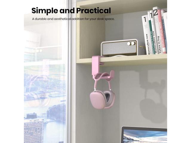 KEHIPI PC Gaming Headset Headphone Hook Holder Hanger Mount, Headphones Stand with Adjustable & Rotating Arm Clamp, Under Desk Design, Universal...
