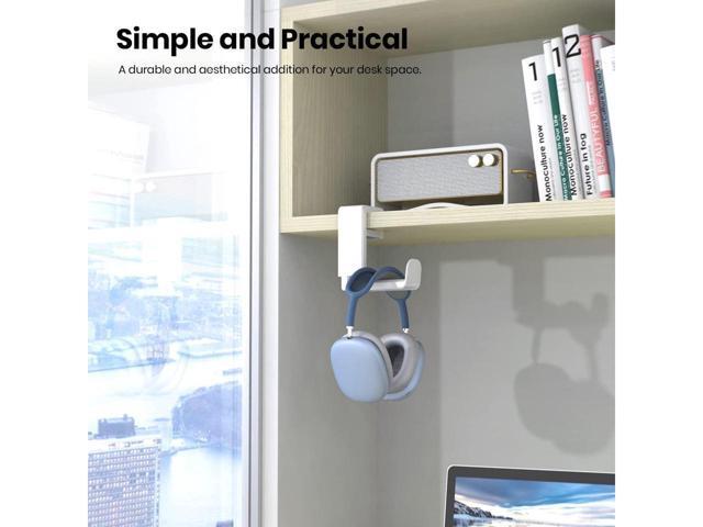 KEHIPI PC Gaming Headset Headphone Hook Holder Hanger Mount, Headphones Stand with Adjustable & Rotating Arm Clamp, Under Desk Design, Universal...