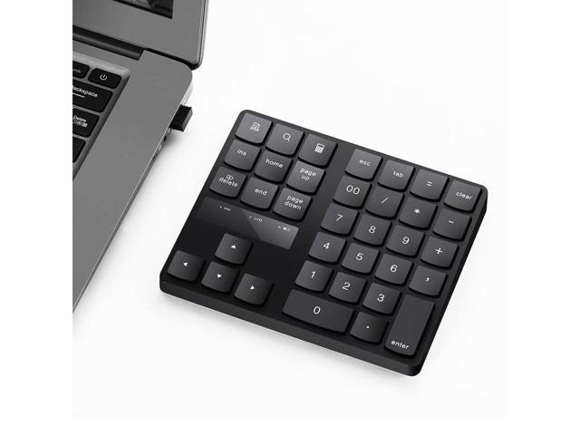 KEHIPI 2.4G USB Wireless Numeric Keypad 35 Keys Charging Digital Keyboard Notebook Laptop Mini Numpad