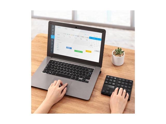 KEHIPI 2.4G USB Wireless Numeric Keypad 35 Keys Charging Digital Keyboard Notebook Laptop Mini Numpad