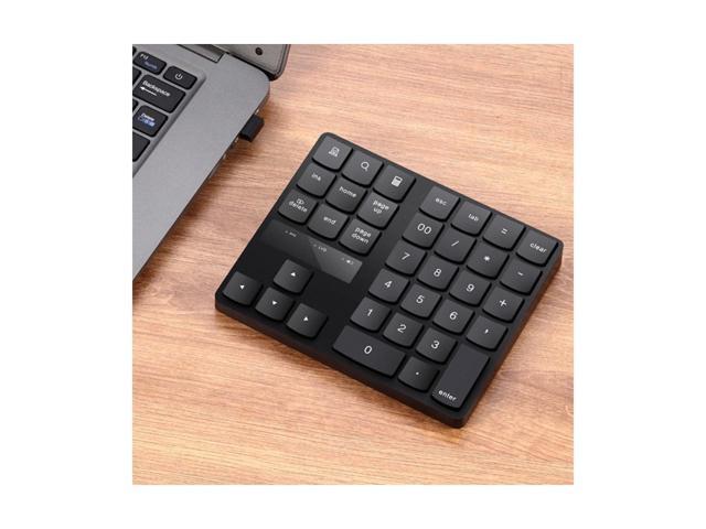 KEHIPI 2.4G USB Wireless Numeric Keypad 35 Keys Charging Digital Keyboard Notebook Laptop Mini Numpad