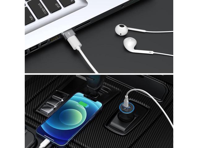 KEHIPI USB C Female to USB Male Adapter 4-Pack,Type C to USB A Charger Cable Converter,Compatible with iPhone 11 12 13 14 Plus Pro Max,iPad Air 4 5...