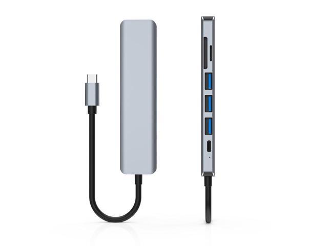 KEHIPI USB C Hub, Type C Hub, TOTU 7-in-1 4K USB C to HDMI, 1 USB3.0, 2 USB2.0, Micro SD/TF Card Reader, USB-C PD 3.0, Compatible for Mac Pro and...