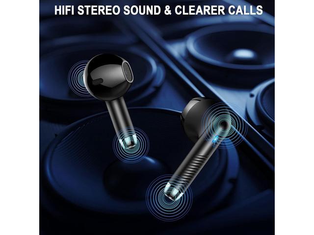 KEHIPI Wireless Earbuds, Bluetooth 5.3 Ear Buds LED Power Display Headphones Bass Stereo, Earbuds in-Ear Noise Cancelling Mic, 40H Playback Mini...