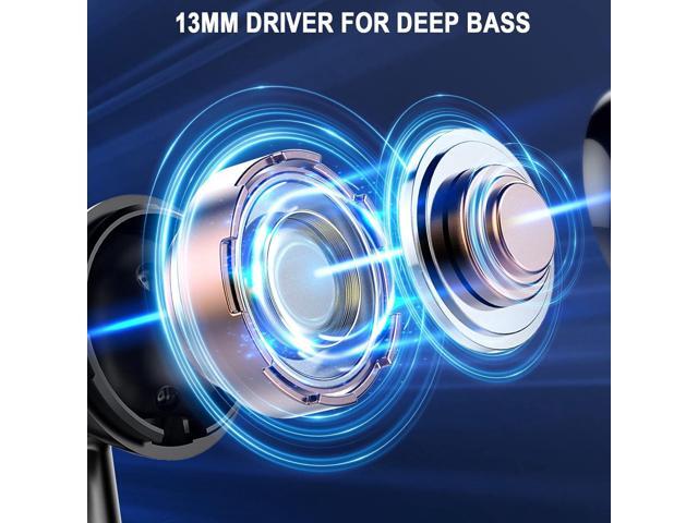 KEHIPI Wireless Earbuds, Bluetooth 5.3 Ear Buds LED Power Display Headphones Bass Stereo, Earbuds in-Ear Noise Cancelling Mic, 40H Playback Mini...