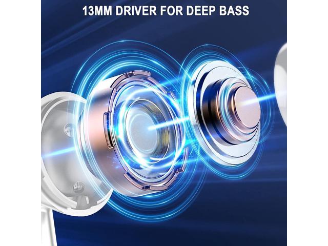 KEHIPI Wireless Earbuds,Bluetooth 5.3 Ear Buds LED Power Display Headphones Bass Stereo,Earbuds in-Ear Noise Cancelling Mic,40H Playback Mini Case...