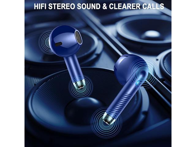 KEHIPI Wireless Earbuds,Bluetooth 5.3 Ear Buds LED Power Display Headphones Bass Stereo,Earbuds in-Ear Noise Cancelling Mic,40H Playback Mini Case...