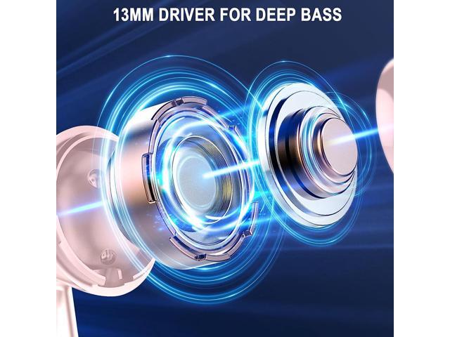 KEHIPI Wireless Earbuds,Bluetooth 5.3 Ear Buds LED Power Display Headphones Bass Stereo,Earbuds in-Ear Noise Cancelling Mic,40H Playback Mini Case...