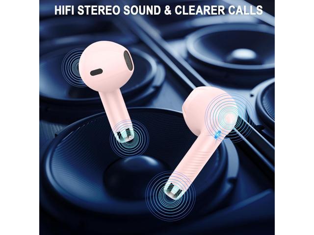 KEHIPI Wireless Earbuds,Bluetooth 5.3 Ear Buds LED Power Display Headphones Bass Stereo,Earbuds in-Ear Noise Cancelling Mic,40H Playback Mini Case...
