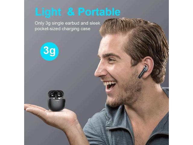 KEHIPI Wireless Bluetooth 5.3 Earbuds Stereo Bass, Headphones in Ear Noise Cancelling Mic, IP7 Waterproof Sports, 32H Playtime USB C Mini Charging...