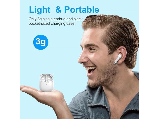 KEHIPI Wireless Bluetooth 5.3 Earbuds Stereo Bass, Headphones in Ear Noise Cancelling Mic, IP7 Waterproof Sports, 32H Playtime USB C Mini Charging...