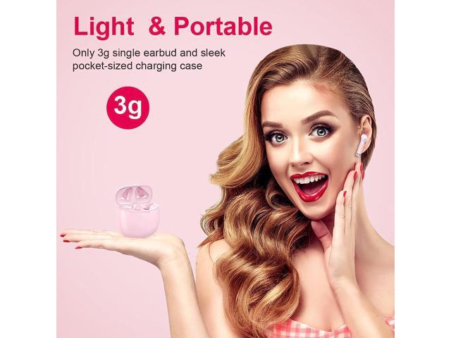 KEHIPI Wireless Bluetooth 5.3 Earbuds Stereo Bass, Headphones in Ear Noise Cancelling Mic, IP7 Waterproof Sports, 32H Playtime USB C Mini Charging...