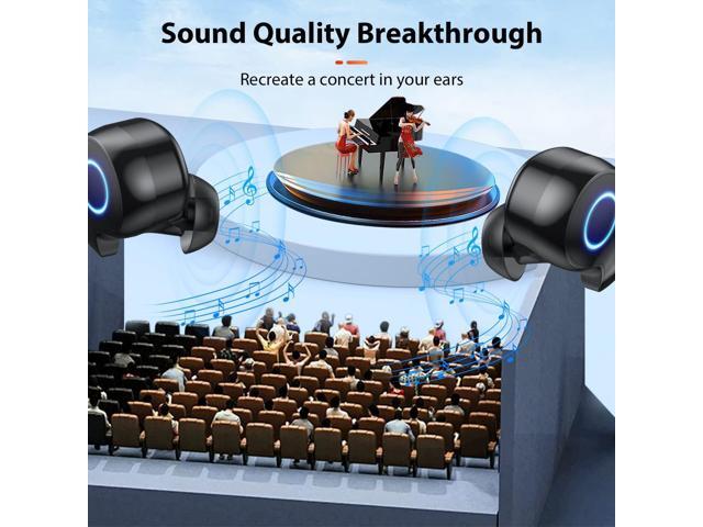 KEHIPI Bluetooth Headphones Wireless Earbuds, 132Hr Playtime Sports Ear Buds with 1800mAh Digital Display Charging Case, IPX5 Waterproof Headset...