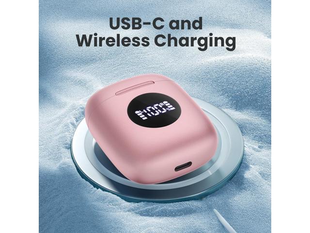 KEHIPI Wireless Earbuds, Bluetooth 5.3 Headphones Ear buds with 50Hrs Battery Life Deep Bass Earphones with Wireless Charging Case & LED Power...