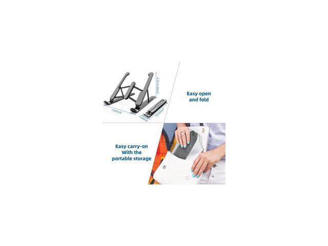 KEHIPI Laptop Stand, Computer Stand for Laptop, Aluminium Laptop Riser, Ergonomic Laptop Holder Compatible with MacBook Air Pro, Dell XPS, More...