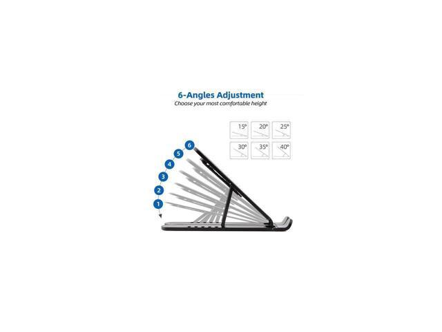 KEHIPI Laptop Stand, Computer Stand for Laptop, Aluminium Laptop Riser, Ergonomic Laptop Holder Compatible with MacBook Air Pro, Dell XPS, More...