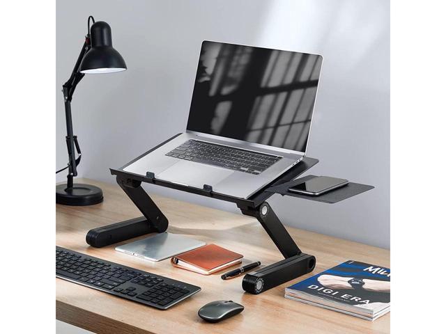 KEHIPI Laptop Stands Adjustable Lap Desks Portable Laptop Bed Table with Cooling Fans & Mouse Pad for Couch, Bed, Sofa