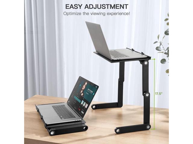 KEHIPI Laptop Stands Adjustable Lap Desks Portable Laptop Bed Table with Cooling Fans & Mouse Pad for Couch, Bed, Sofa