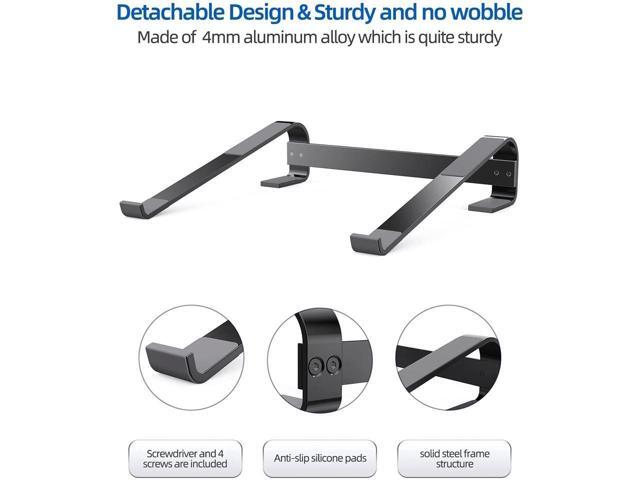 KEHIPI Laptop Stand, Computer Stand for Laptop, Aluminium Laptop Riser, Ergonomic Laptop Holder Compatible with MacBook Air Pro, Dell XPS, More...