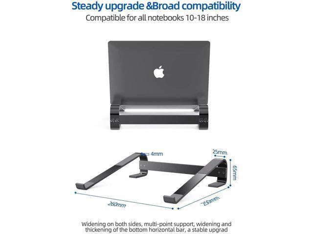 KEHIPI Laptop Stand, Computer Stand for Laptop, Aluminium Laptop Riser, Ergonomic Laptop Holder Compatible with MacBook Air Pro, Dell XPS, More...
