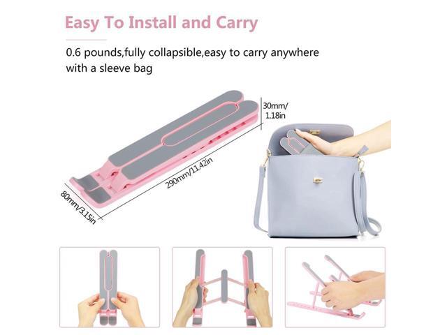 KEHIPI Laptop Stand, Computer Stand for Laptop, Aluminium Laptop Riser, Ergonomic Laptop Holder Compatible with MacBook Air Pro, Dell XPS, More...