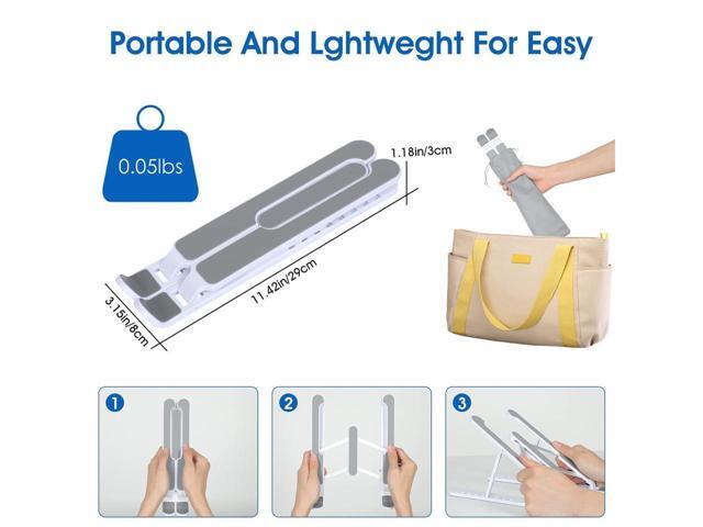 KEHIPI Laptop Stand, Computer Stand for Laptop, Aluminium Laptop Riser, Ergonomic Laptop Holder Compatible with MacBook Air Pro, Dell XPS, More...