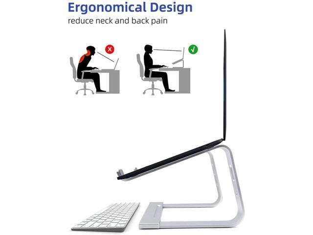 KEHIPI Laptop Stand, Computer Stand for Laptop, Aluminium Laptop Riser, Ergonomic Laptop Holder Compatible with MacBook Air Pro, Dell XPS, More...