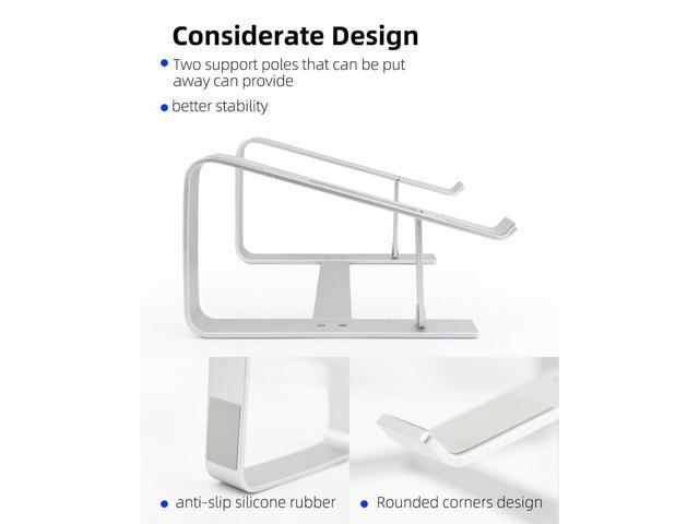 KEHIPI Laptop Stand, Computer Stand for Laptop, Aluminium Laptop Riser, Ergonomic Laptop Holder Compatible with MacBook Air Pro, Dell XPS, More...