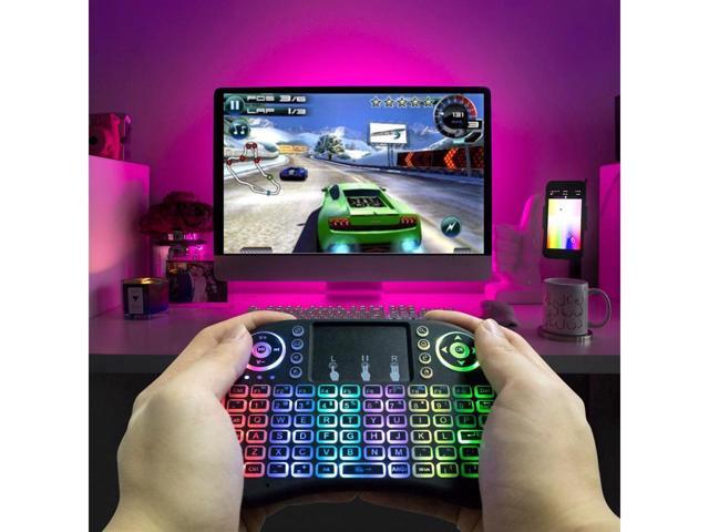 KEHIPI Mini Computer Keyboard i8 2.4G Wireless Keyboard W/Touchpad Portable Keyboard W/Remote Control Compatible with...