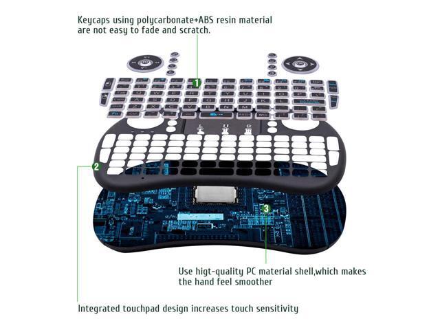 KEHIPI Mini Computer Keyboard i8 2.4G Wireless Keyboard W/Touchpad Portable Keyboard W/Remote Control Compatible with...