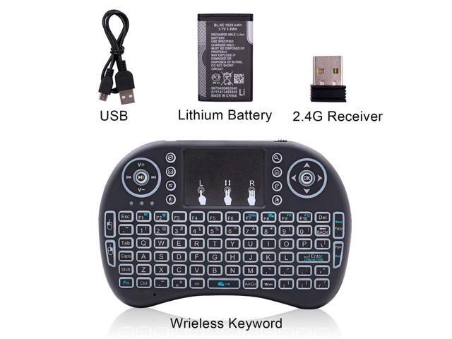 KEHIPI Mini Computer Keyboard i8 2.4G Wireless Keyboard W/Touchpad Portable Keyboard W/Remote Control Compatible with...