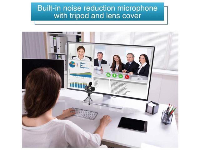KEHIPI Webcam HD 1080P,Webcam with Microphone, USB Desktop Laptop Camera with 110 Degree Widescreen,Stream Webcam for Calling,...