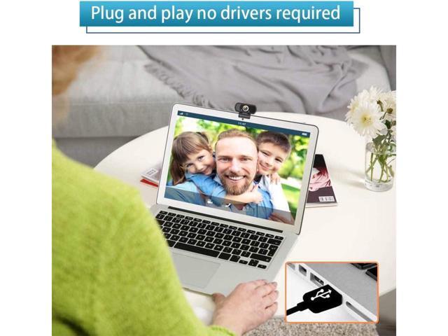 KEHIPI Webcam HD 1080P,Webcam with Microphone, USB Desktop Laptop Camera with 110 Degree Widescreen,Stream Webcam for Calling,...