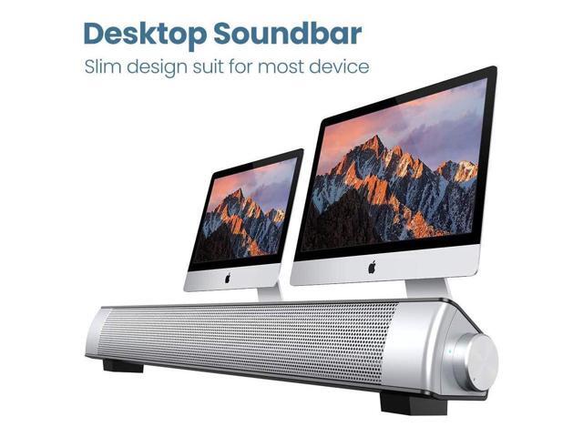KEHIPI PC Soundbar,Wired & Wireless Bluetooth BT Computer Speakers with Remote Control,Portable USB Home Theater Stereo Sound Bar for Desktop...