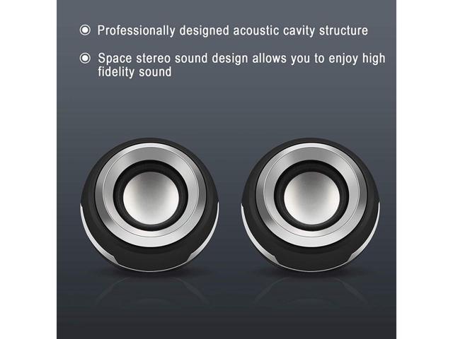 KEHIPI Stereo Computer Speaker, USB Powered Speaker with Sound, Loud Volume and Enhanced Bass, PC Speaker for Laptop Desktop Computer Cellphones...