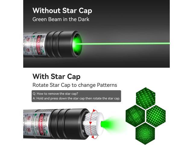 KEHIPI Rechargeable Green Laser Pointer high Power, Long Range Laser Beam Pen, Strong Laser Pointer for TV LED LCD Screen, Green Laser Light for...