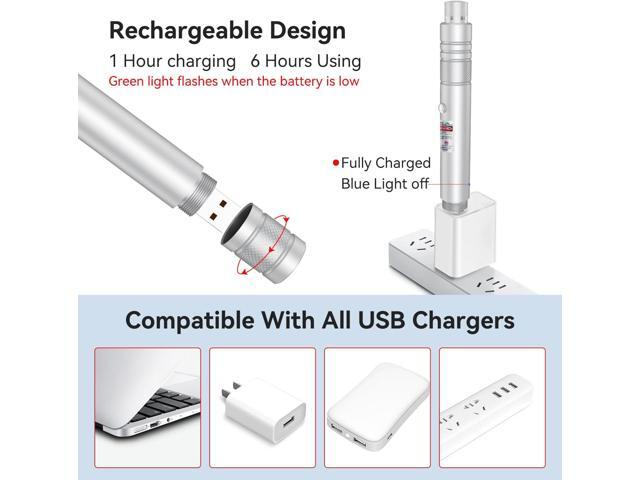 KEHIPI Rechargeable Green Laser Pointer high Power, Long Range Laser Beam Pen, Strong Laser Pointer for TV LED LCD Screen, Green Laser Light for...