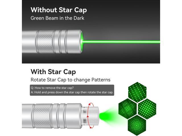 KEHIPI Rechargeable Green Laser Pointer high Power, Long Range Laser Beam Pen, Strong Laser Pointer for TV LED LCD Screen, Green Laser Light for...
