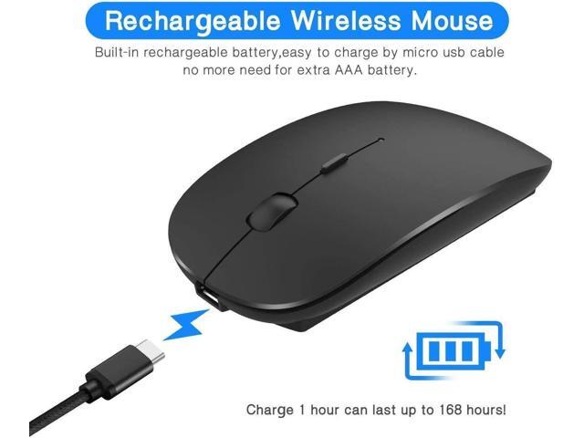 KEHIPI Rechargeable Wireless Mouse for MacBook Pro/ Air,Bluetooth Mouse for Laptop/PC/Mac/iPad pro/Computer