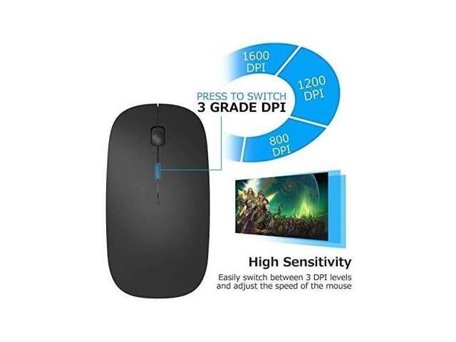 KEHIPI Rechargeable Wireless Mouse for MacBook Pro/ Air,Bluetooth Mouse for Laptop/PC/Mac/iPad pro/Computer