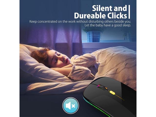 KEHIPIUpgrade LED Wireless Mouse, Slim Silent Mouse 2.4G Portable Mobile Optical Office Mouse with USB & Type-c Receiver,3 Adjustable DPI Levels...